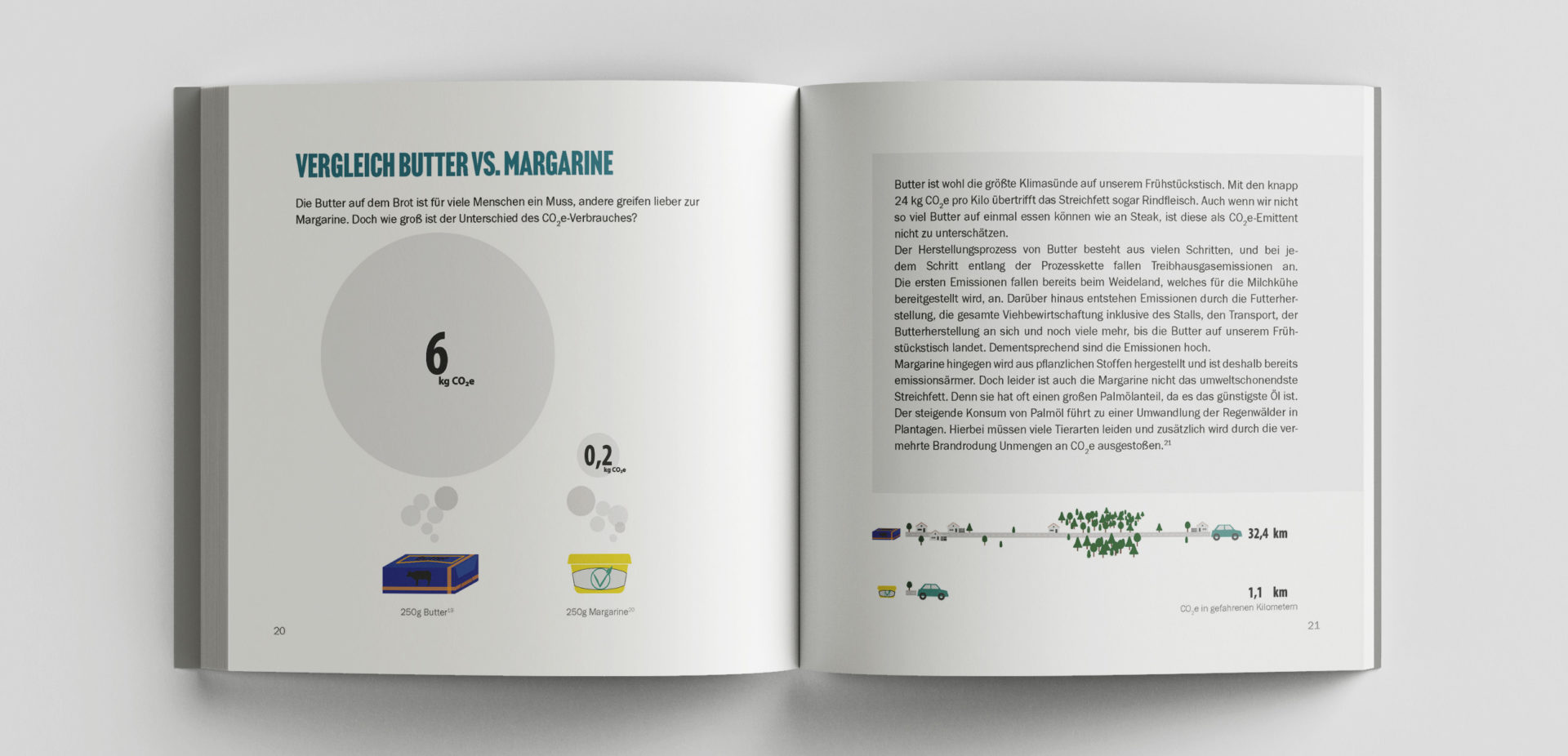 Leseprobe von dem Buch Vergleichsweise Klimafreundlich: Vergleich Butter vs. Margarine
